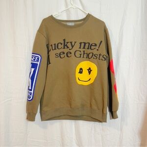 Lucky Me I See Ghosts Sweatshirt Brown Size L – Camp Flog Gnaw Kanye West Style